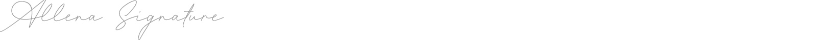 Allena Signature font preview